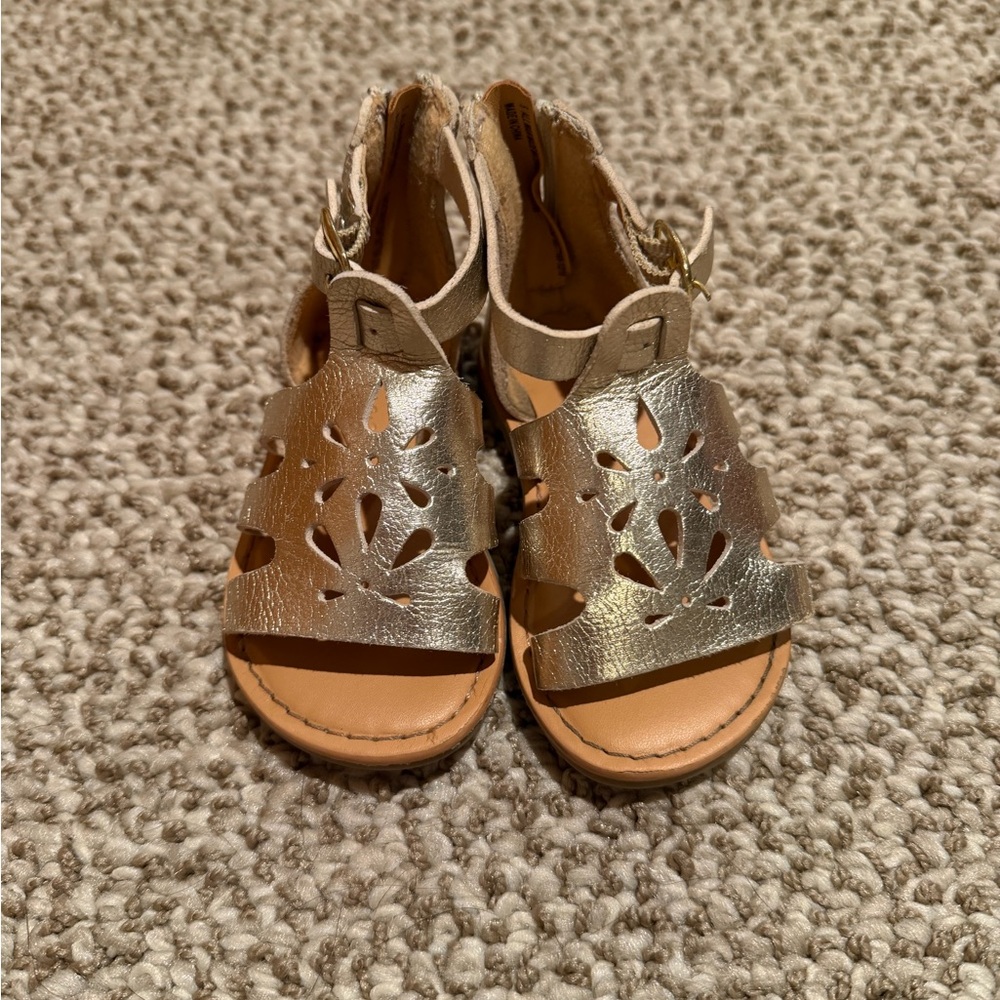 Cat & Jack Metallic Silver Kids Sandals